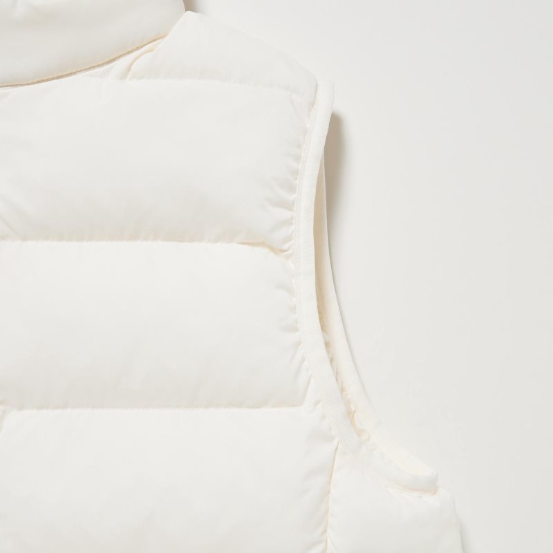 White Kids Uniqlo Pufftech Washable (Warm Padded) Vest | USA YJANT-4162