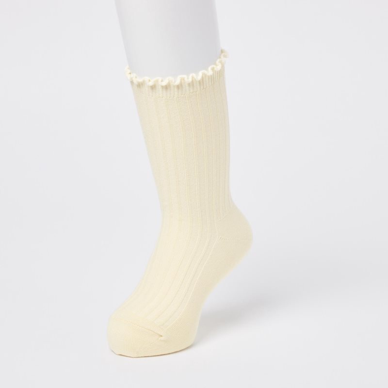 White Kids Uniqlo Regular 3 Pack Socks | USA TWVJK-2195