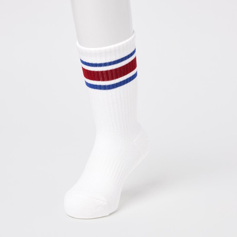 White Kids Uniqlo Regular 3 Pack Socks | USA EAZGY-8703