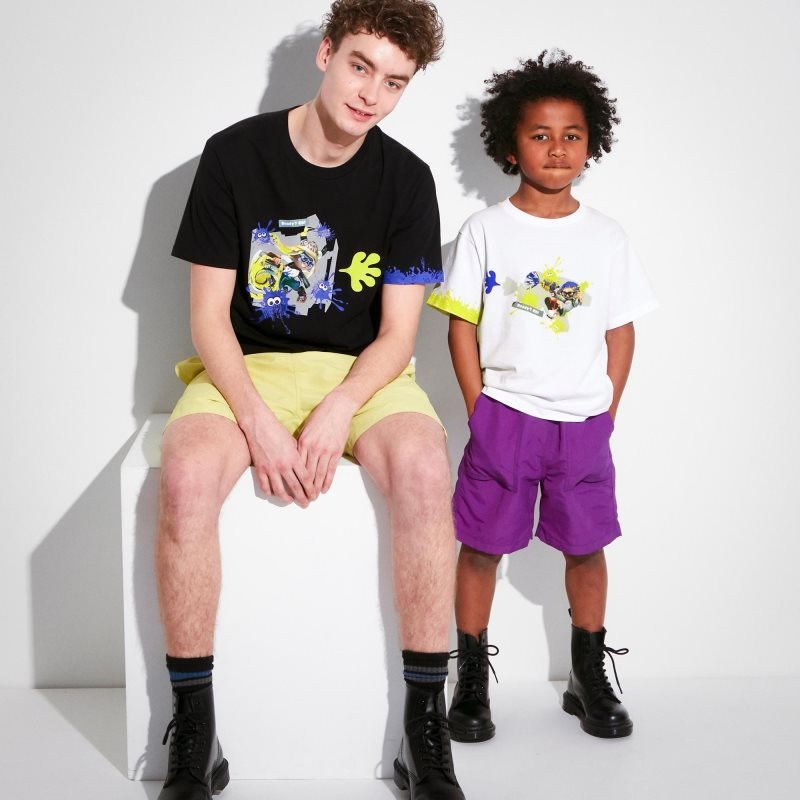 White Kids Uniqlo Splatoon 3 Ut (Short-sleeve Graphic) T Shirts | USA PNHRL-4907