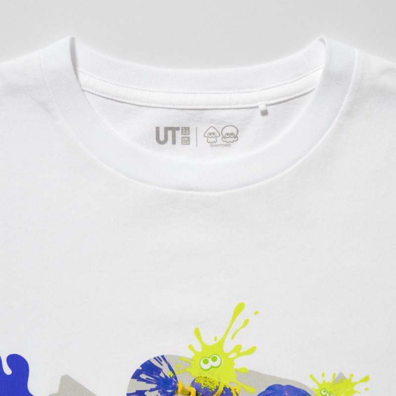 White Kids Uniqlo Splatoon 3 Ut (Short-sleeve Graphic) T Shirts | USA PNHRL-4907