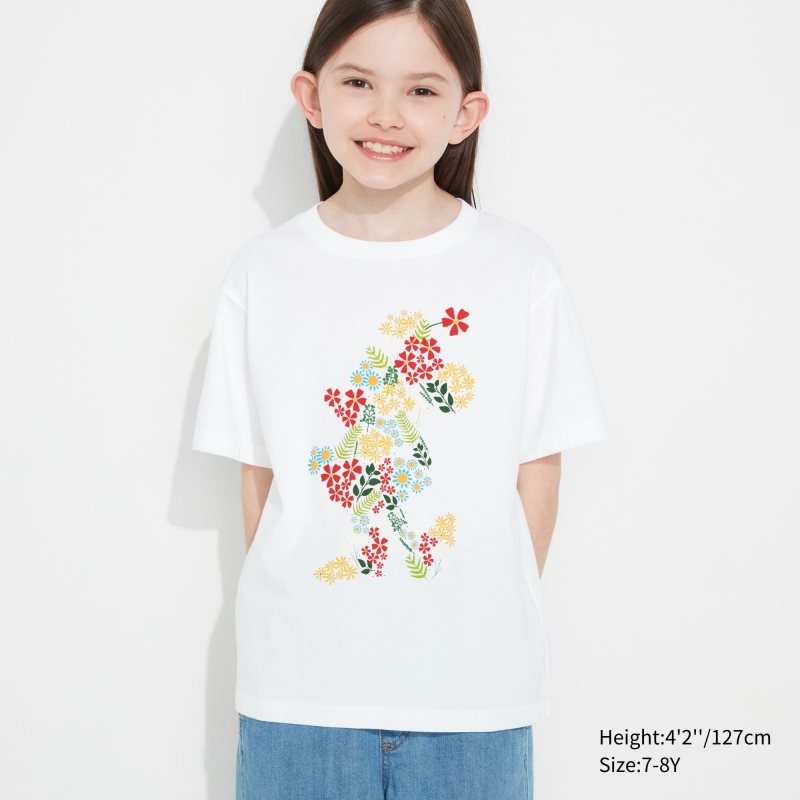 White Kids Uniqlo Utgp2023: Magic For All Ut (Short-sleeve Graphic) (Athalia Sugiarto) T Shirts | USA CBQLU-7156