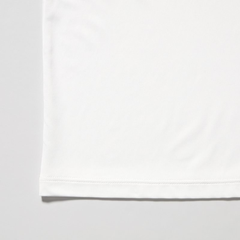 White Men Uniqlo Airism V-neck Short-sleeve T Shirts | USA WKOTB-4156