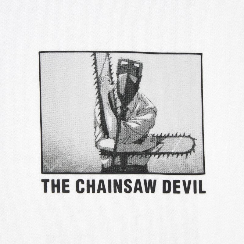 White Men Uniqlo Chainsaw Man × Kosuke Kawamura Short Sleeve Ut (Oversized) T Shirts | USA YPHLQ-7890