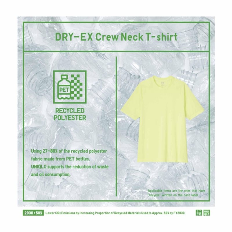 White Men Uniqlo Dry-ex Crew Neck Short-sleeve (Printed) T Shirts | USA LNOBZ-3156