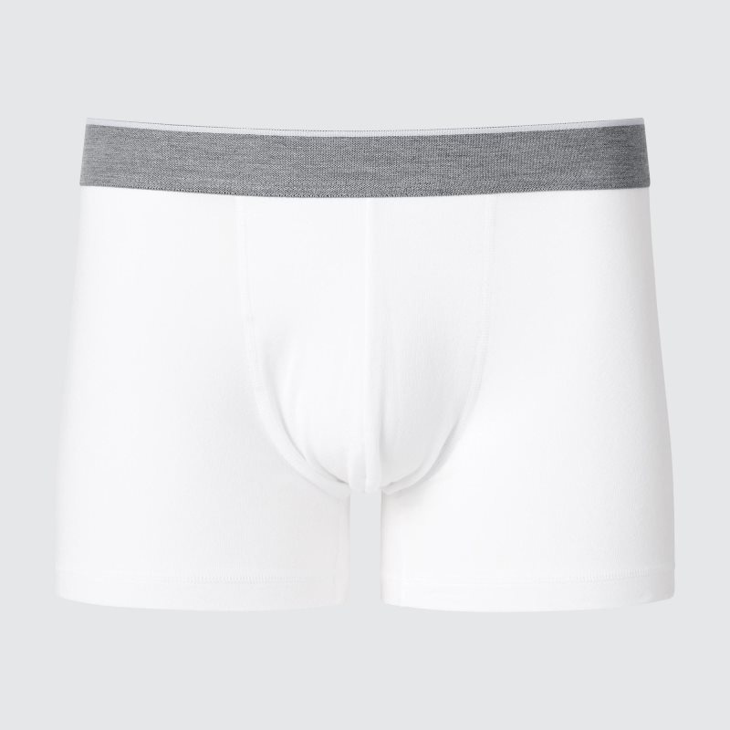 White Men Uniqlo Low-rise Cotton Boxer Briefs | USA BFMOG-6925