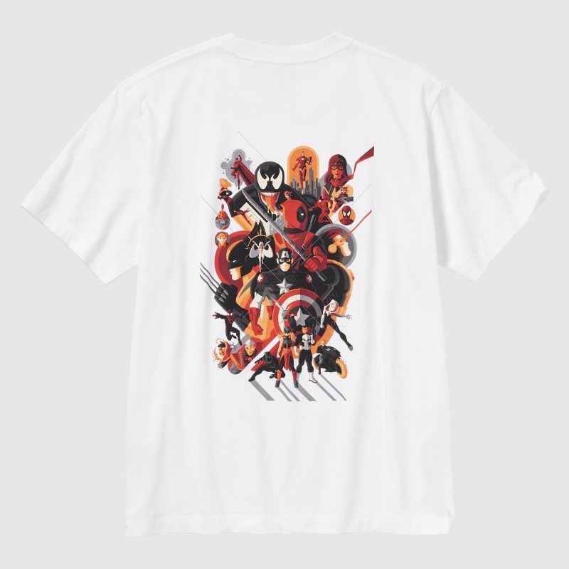 White Men Uniqlo Marvel Art Collection By Mondo Ut (Short Sleeve Graphic) T Shirts | USA FLGIS-9718