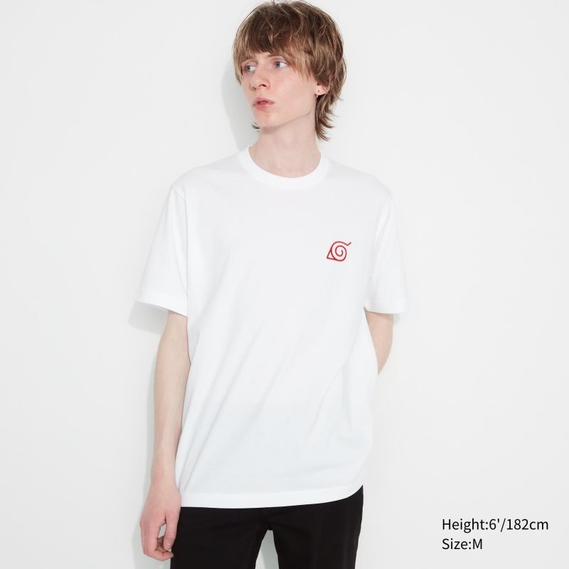 White Men Uniqlo Naruto Ut (Short-sleeve Graphic) (Minato Namikaze) T Shirts | USA MKWJC-7619