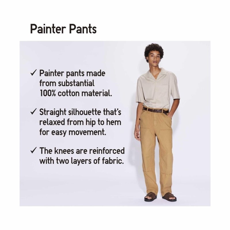 White Men Uniqlo Painter Pants | USA VFNJB-0395