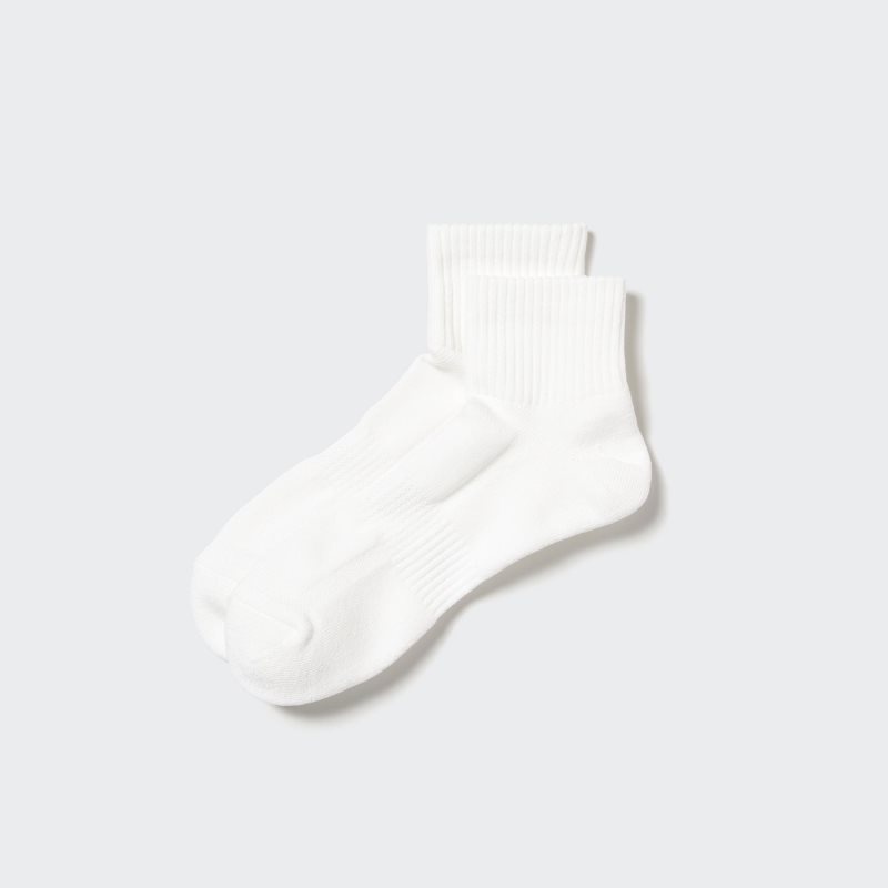 White Men Uniqlo Pile Half Socks | USA TMBDA-7865