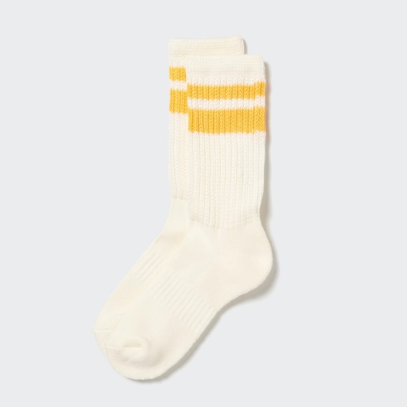 White Men Uniqlo Pile Lined Socks | USA LCDUW-7648