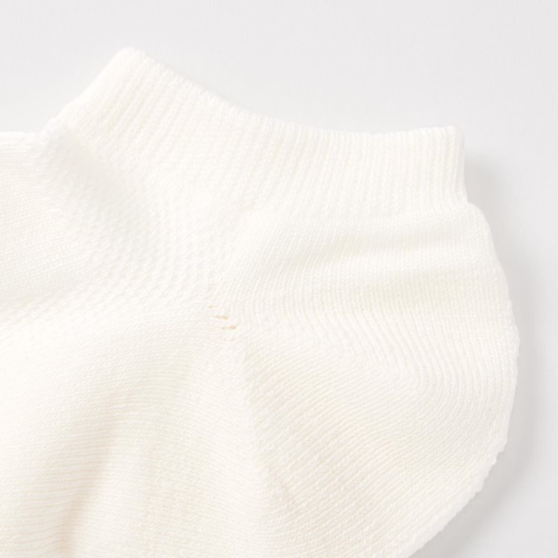 White Men Uniqlo Pile Mesh Short Socks | USA QXADS-4320