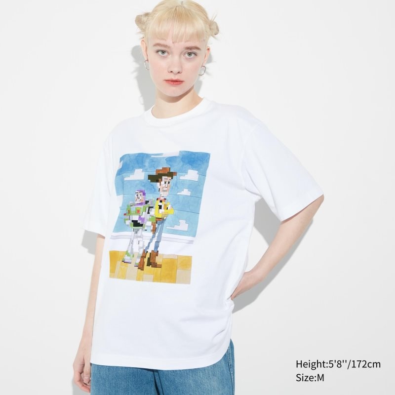 White Men Uniqlo Pixar Art Ut (Short-sleeve Graphic) (Adam Lister) T Shirts | USA UKOAG-8719