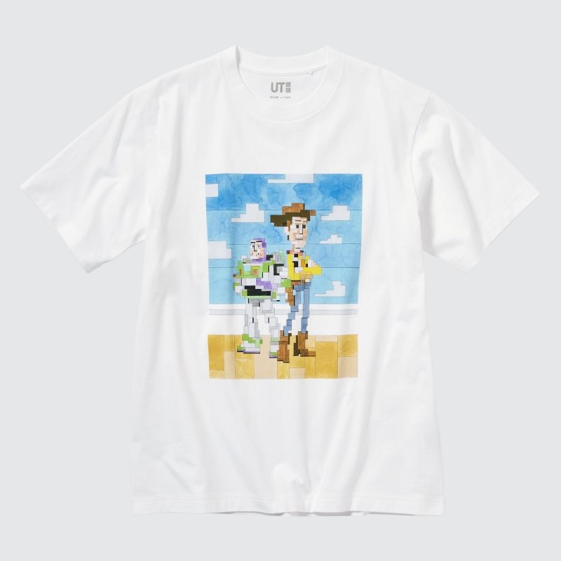 White Men Uniqlo Pixar Art Ut (Short-sleeve Graphic) (Adam Lister) T Shirts | USA UKOAG-8719