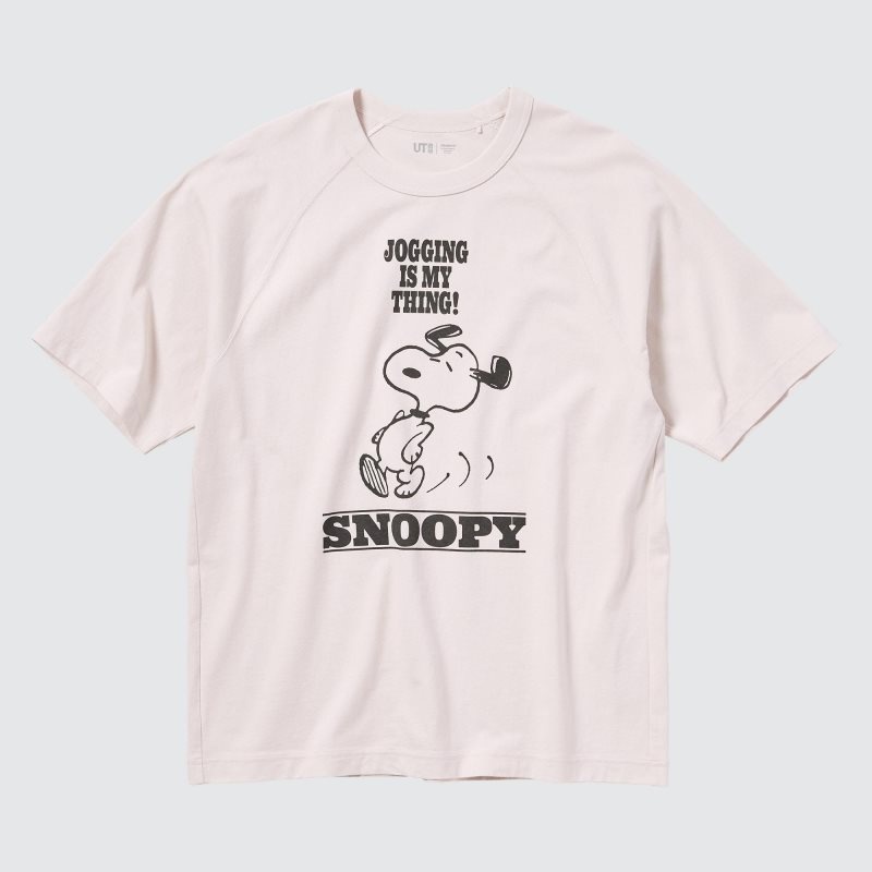 White Men Uniqlo Retro Peanuts Ut (Oversized Short-sleeve Graphic) T Shirts | USA UNAWC-5938