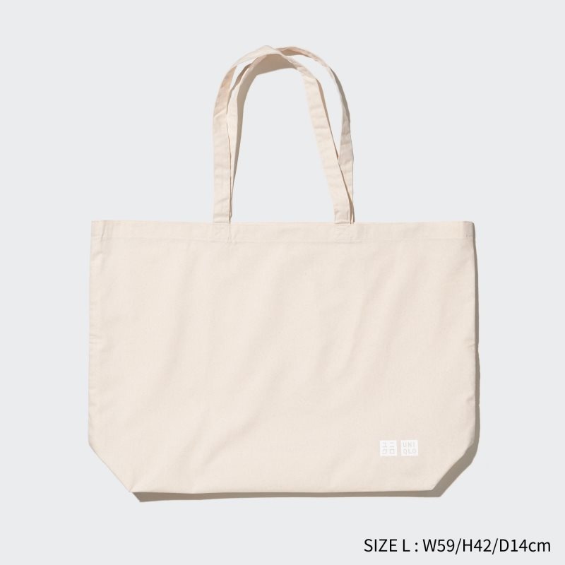 White Men Uniqlo Reusable Tote (Medium) Bags | USA KOCSJ-5924