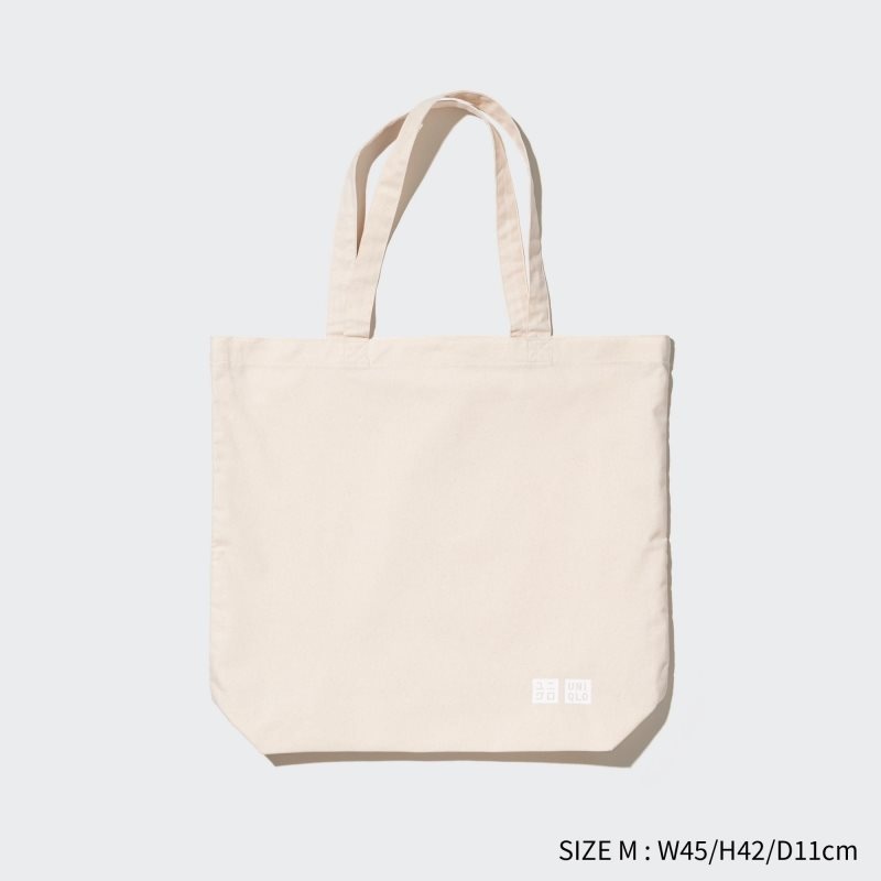 White Men Uniqlo Reusable Tote (Medium) Bags | USA KOCSJ-5924