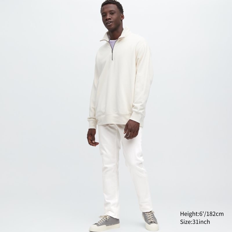 White Men Uniqlo Slim-fit Jeans | USA KZAGF-5021