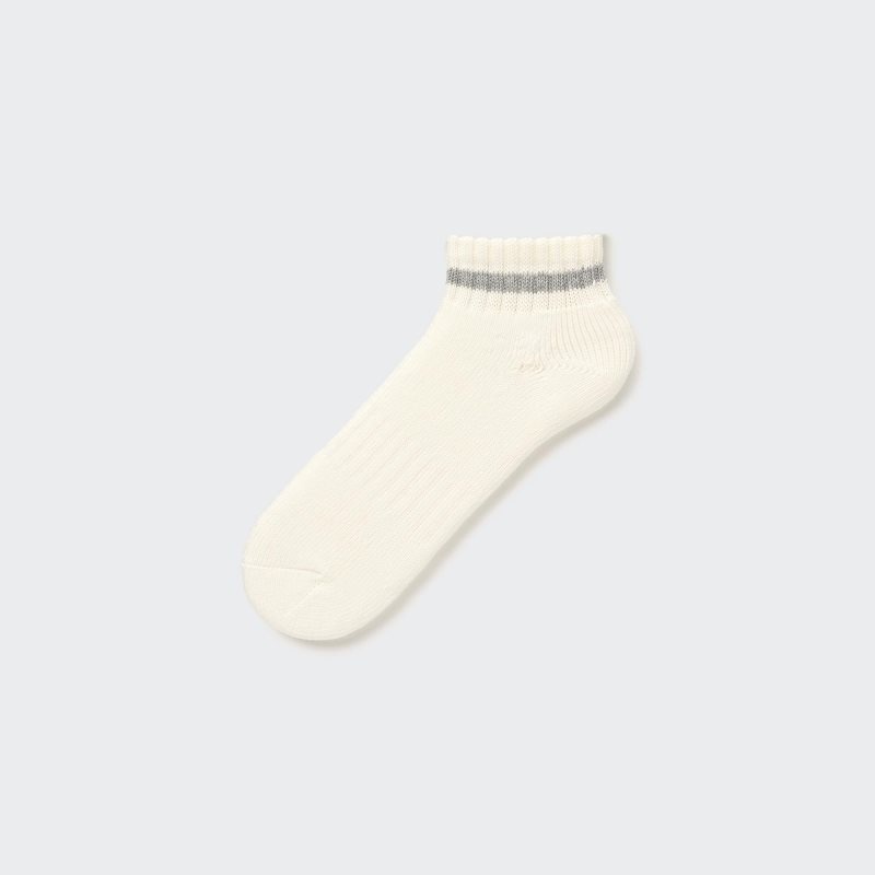 White Men Uniqlo Soft Pile Short Socks | USA HWVQN-1236