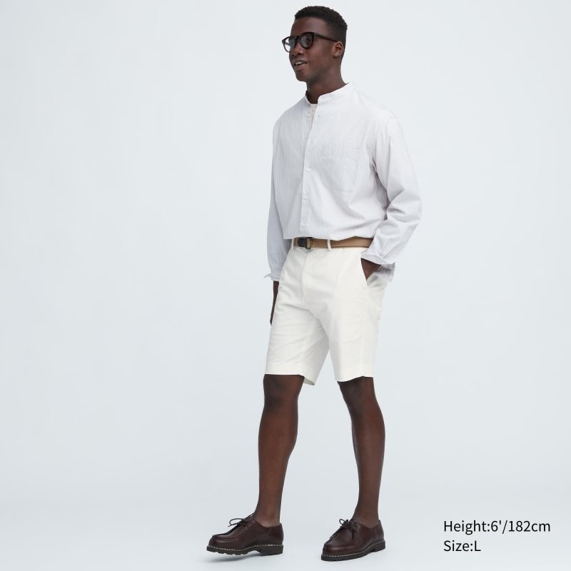 White Men Uniqlo Stretch Slim-fit (9\