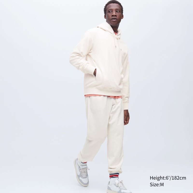 White Men Uniqlo Sweatpants (Tall) Sweatpants | USA MUXBF-8523