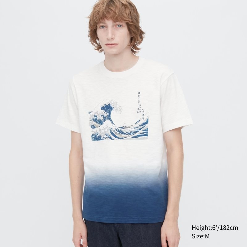 White Men Uniqlo Ukiyo-e Ut (Short-sleeve Graphic) T Shirts | USA JIGVF-9634