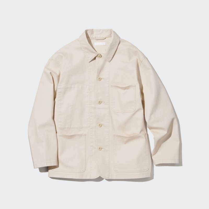 White Men Uniqlo Utility (Denim) Jackets | USA GADQC-6041