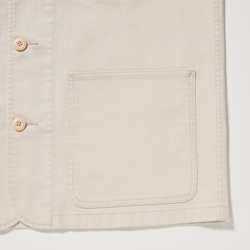 White Men Uniqlo Utility (Denim) Jackets | USA GADQC-6041