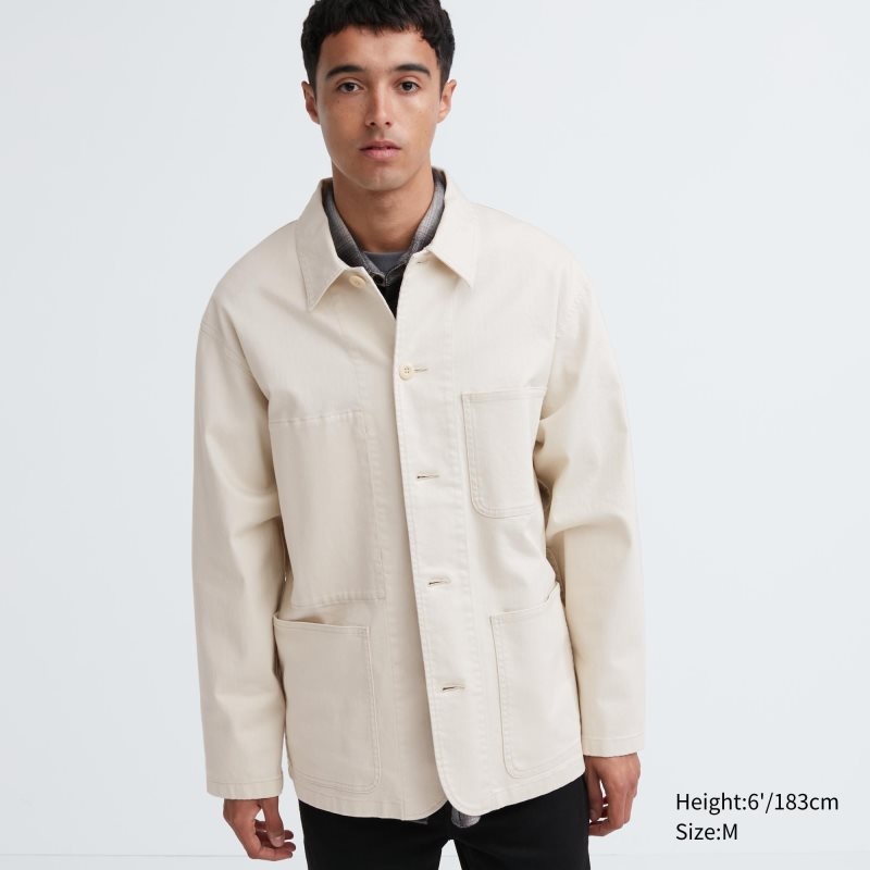 White Men Uniqlo Utility (Denim) Jackets | USA GADQC-6041