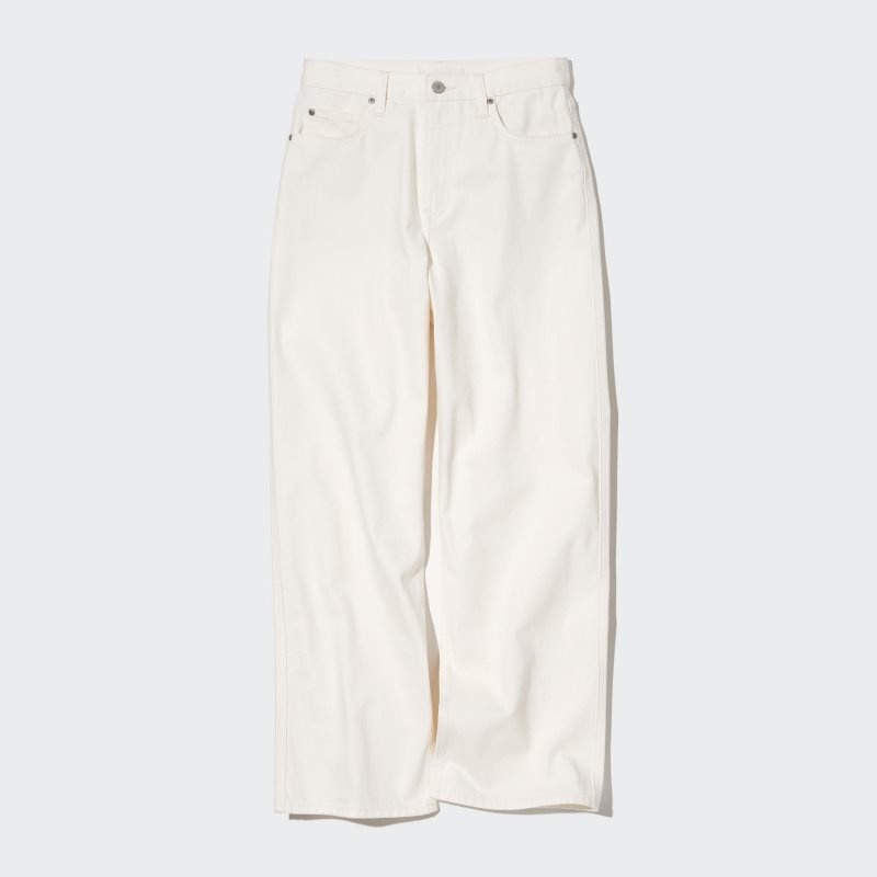 White Women Uniqlo Baggy Jeans | USA XFISK-0132