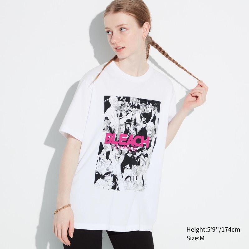 White Women Uniqlo Bleach: Thousand-year Blood War Ut (Short-sleeve Graphic) T Shirts | USA IQUVX-4230