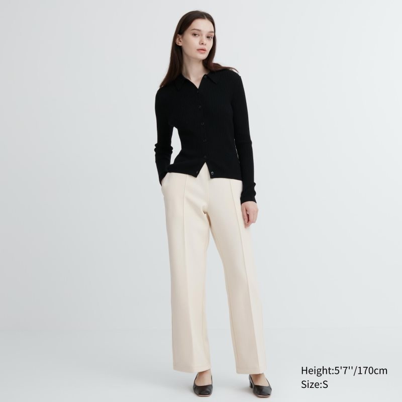 White Women Uniqlo Dry Sweat Track Pants | USA CYHQL-0314