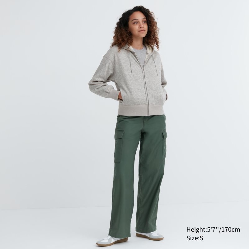 White Women Uniqlo Heattech Pile Lined Sweat Full-zip Hoodie | USA XMIYO-9816