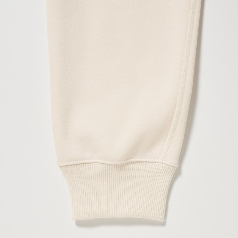 White Women Uniqlo Heattech Pile-lined Sweatpants | USA PKAJY-5692