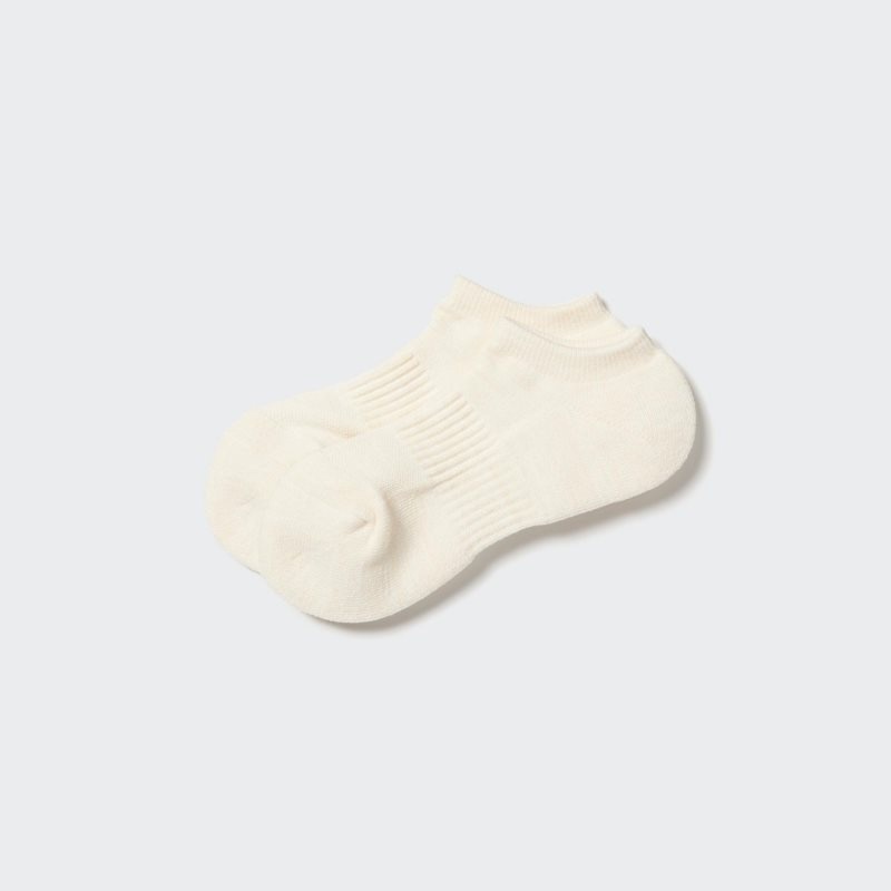 White Women Uniqlo Heattech Short Socks | USA NAWCJ-7842