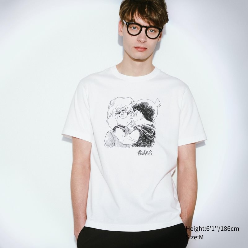 White Women Uniqlo Introduction Of Detective Conan (Case Closed) Ut (Short-sleeve Graphic) T Shirts | USA DUZEB-8231