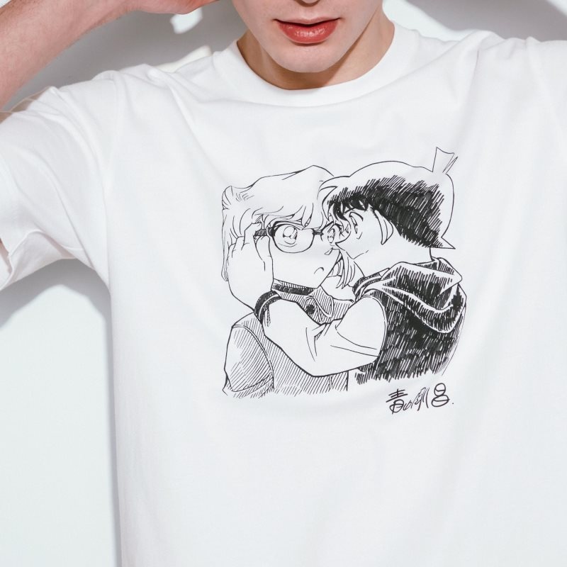 White Women Uniqlo Introduction Of Detective Conan (Case Closed) Ut (Short-sleeve Graphic) T Shirts | USA DUZEB-8231