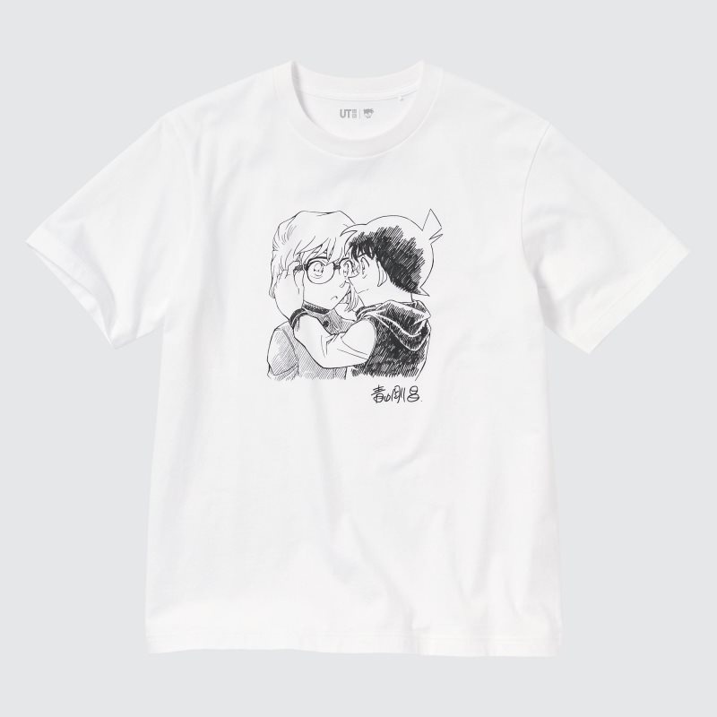 White Women Uniqlo Introduction Of Detective Conan (Case Closed) Ut (Short-sleeve Graphic) T Shirts | USA DUZEB-8231