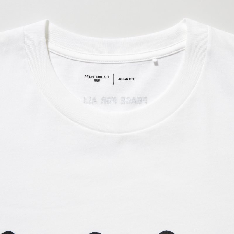 White Women Uniqlo Peace For All (Julian Opie) (Short-sleeve Graphic) T Shirts | USA WPREH-0384