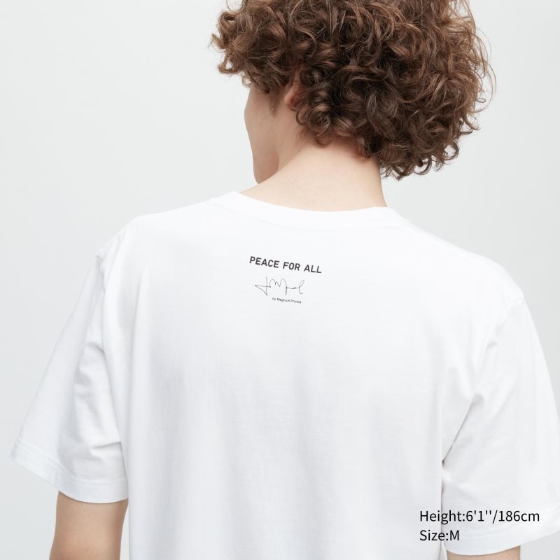 White Women Uniqlo Peace For All (Magnum Photos) (Short-sleeve Graphic) T Shirts | USA BKVPD-8605