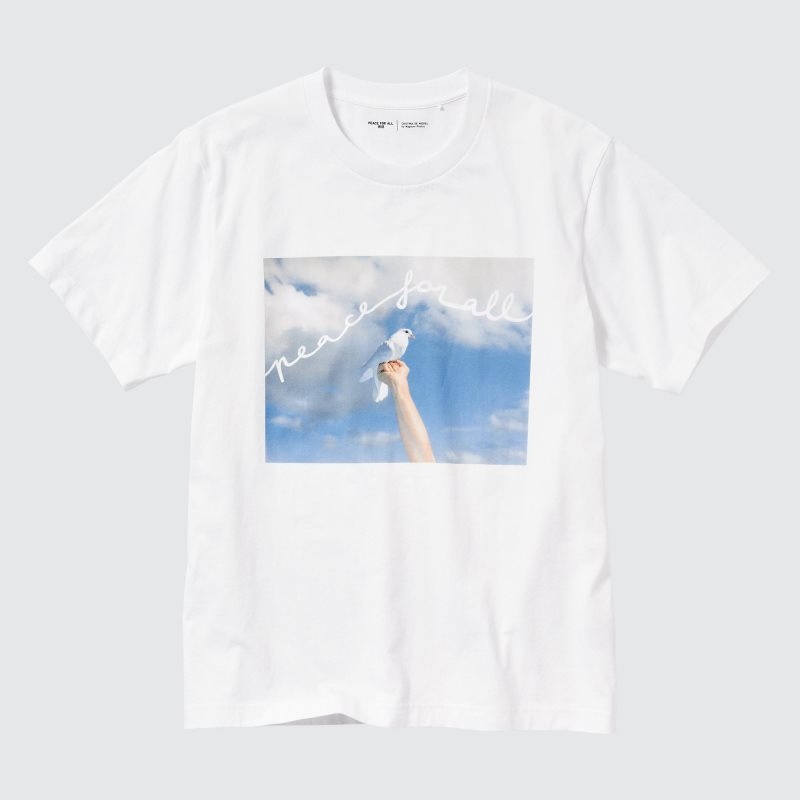 White Women Uniqlo Peace For All (Magnum Photos) (Short-sleeve Graphic) T Shirts | USA BKVPD-8605