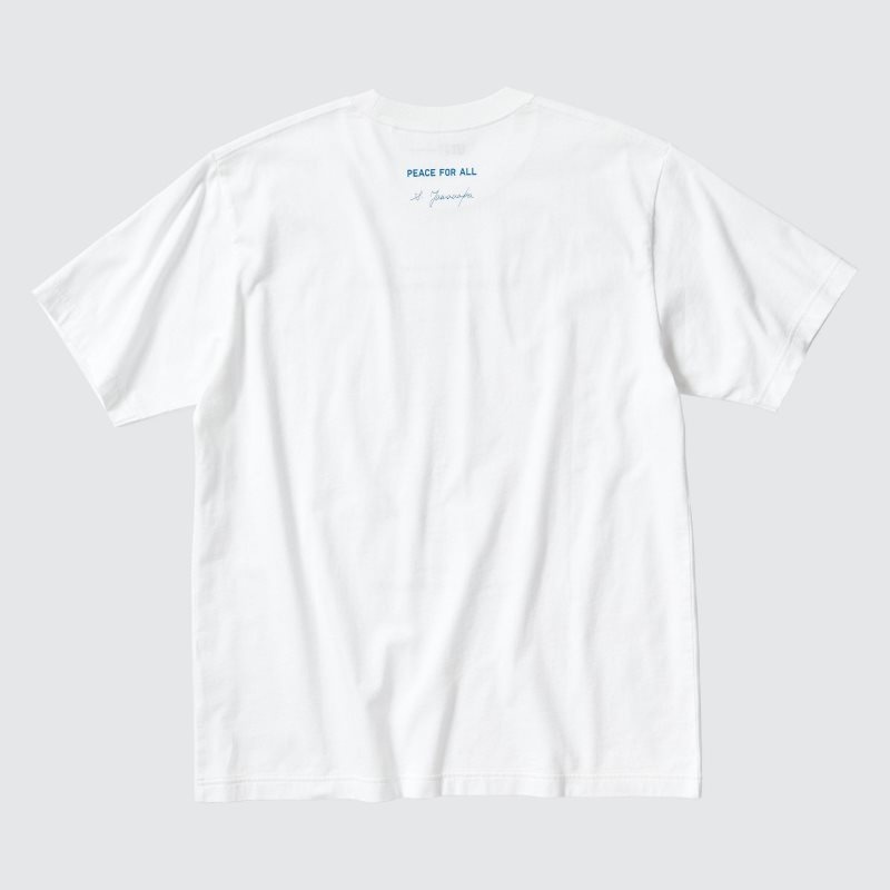 White Women Uniqlo Peace For All (Shinya Yamanaka) (Short-sleeve Graphic) T Shirts | USA TUJLE-2315