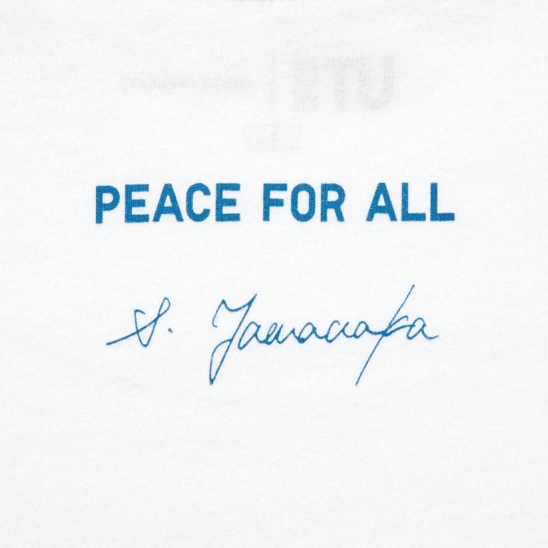 White Women Uniqlo Peace For All (Shinya Yamanaka) (Short-sleeve Graphic) T Shirts | USA TUJLE-2315