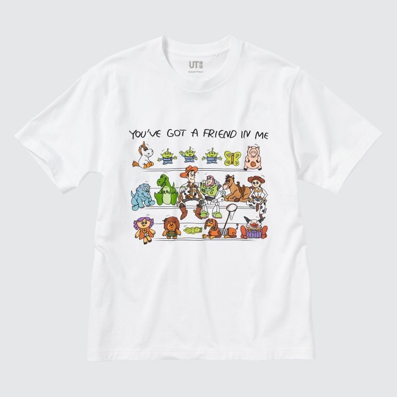 White Women Uniqlo Pixar Art Ut (Short-sleeve Graphic) (Kazuma Mikami) T Shirts | USA DNLVG-1546