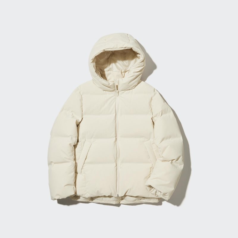 White Women Uniqlo Seamless Down Parka | USA BFIXR-0723