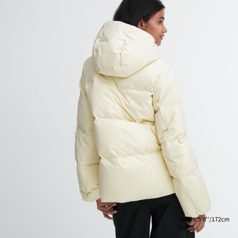 White Women Uniqlo Seamless Down Parka | USA LVIRF-8425