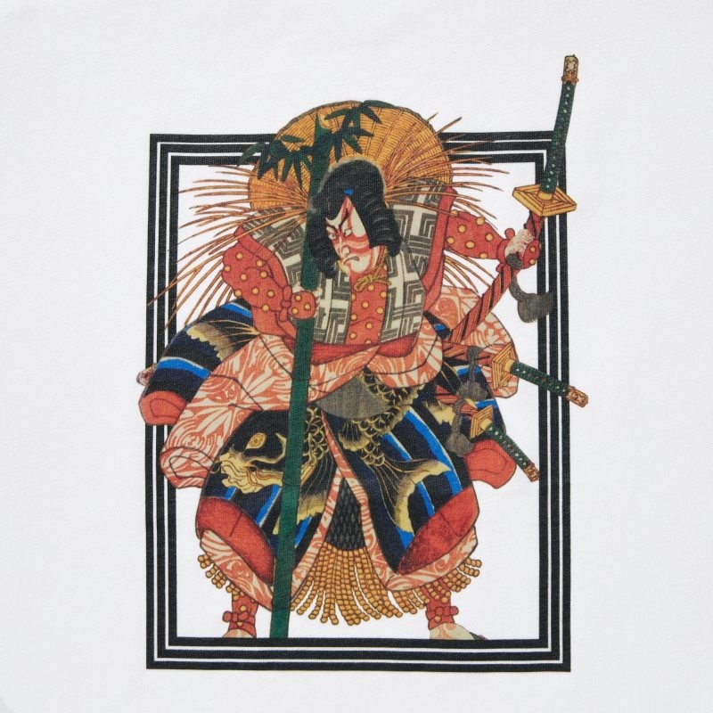 White Women Uniqlo Shochiku Kabuki Ut (Short-sleeve Graphic) T Shirts | USA ZLREF-7831