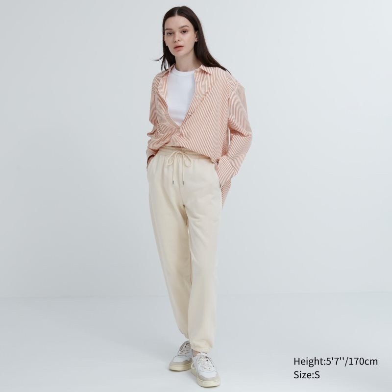 White Women Uniqlo Sweatpants Sweatpants | USA YSTGA-0871