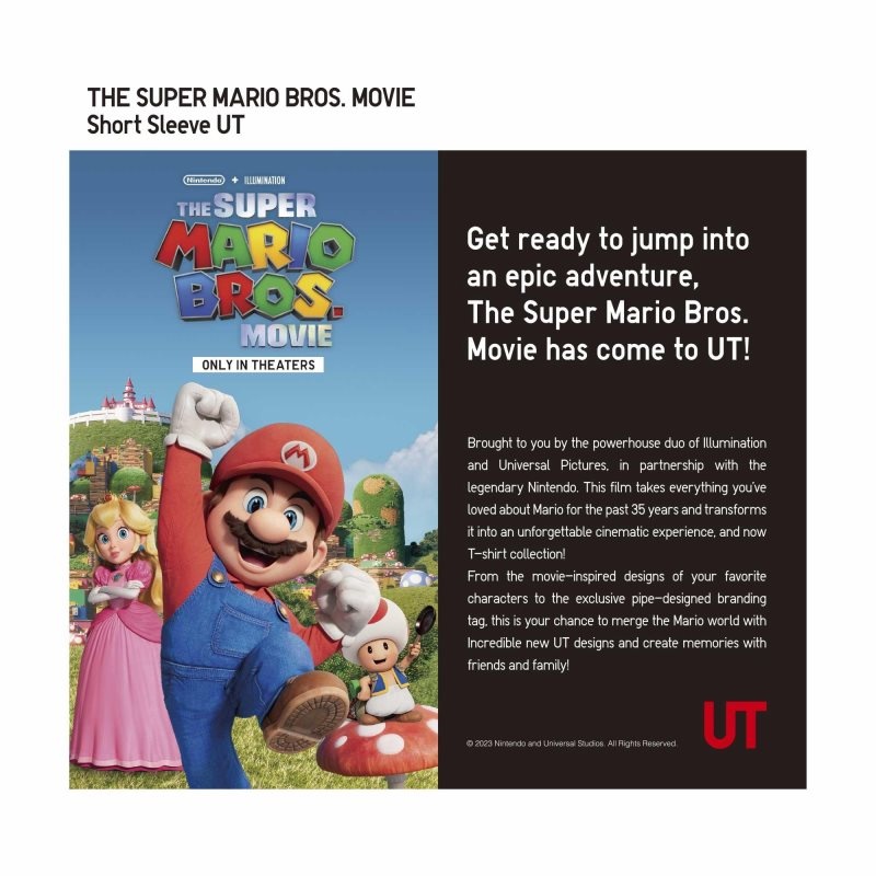 White Women Uniqlo The Super Mario Bros. Movie Ut (Short Sleeve Graphic) T Shirts | USA ZXNAS-8741