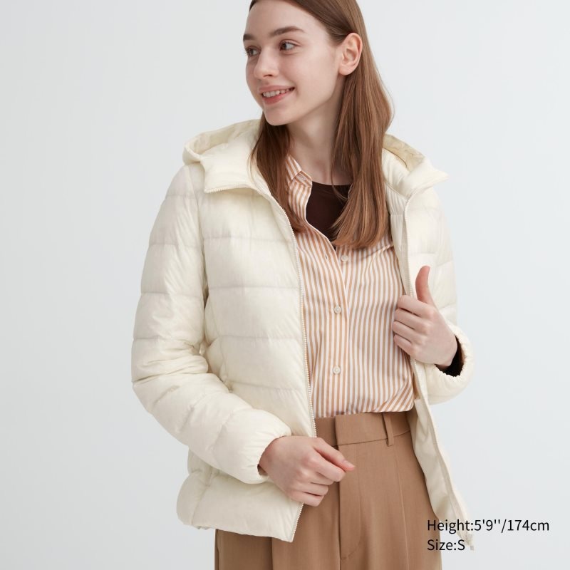 White Women Uniqlo Ultra Light Down Parka | USA KRTVL-9021